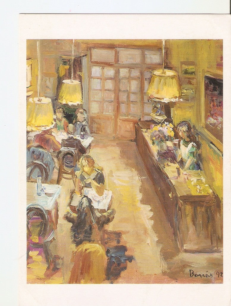 Postal 028076 : Pintura de Restauran Borràs Leconomic. Barcelona