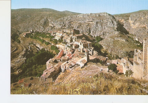 Postal 028087 : Albarracin (Teruel), Ciudad Historica y Monumental. Vista aerea desde el Castillo