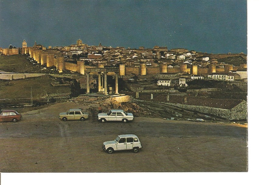 Postal 028092 : Avila. Vista nocturna