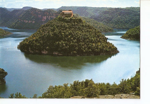 Postal 028097 : Casserres i aigues del pantà de Sau