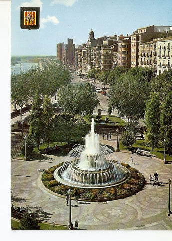 Postal 028128 : Lleida, Plaça de la Pau i Avinguda de Josep Antoni i de Madrid