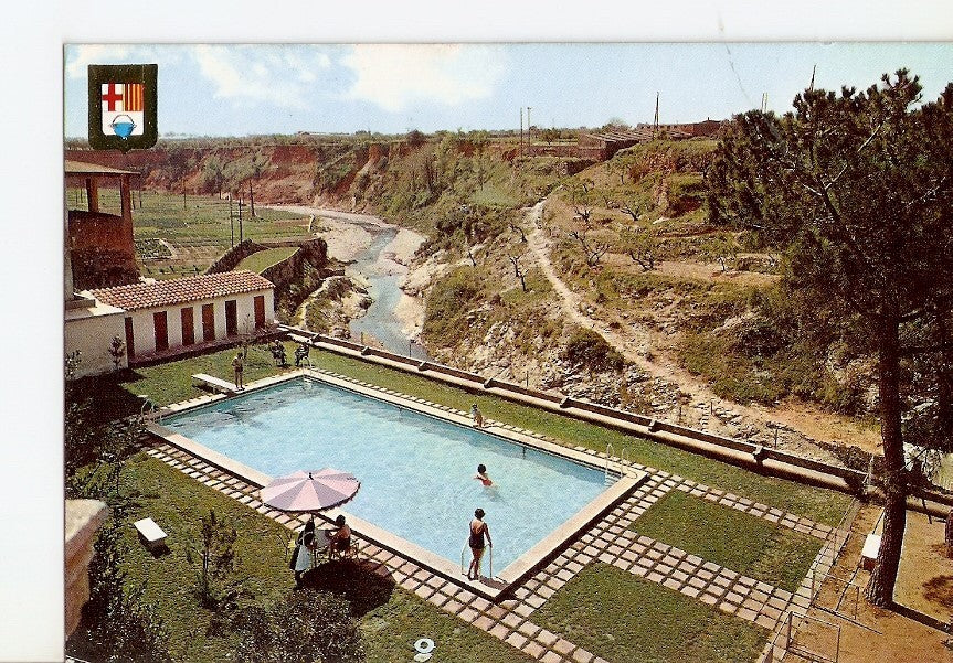 Postal 028130 : Balneari Termes Victoria, piscima. Caldes de Montbui (Barcelona)