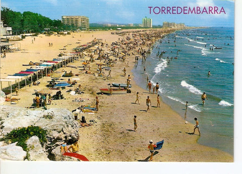 Postal 028134 : Torredembarra (Costa Dorada), playa. Tarragona-España