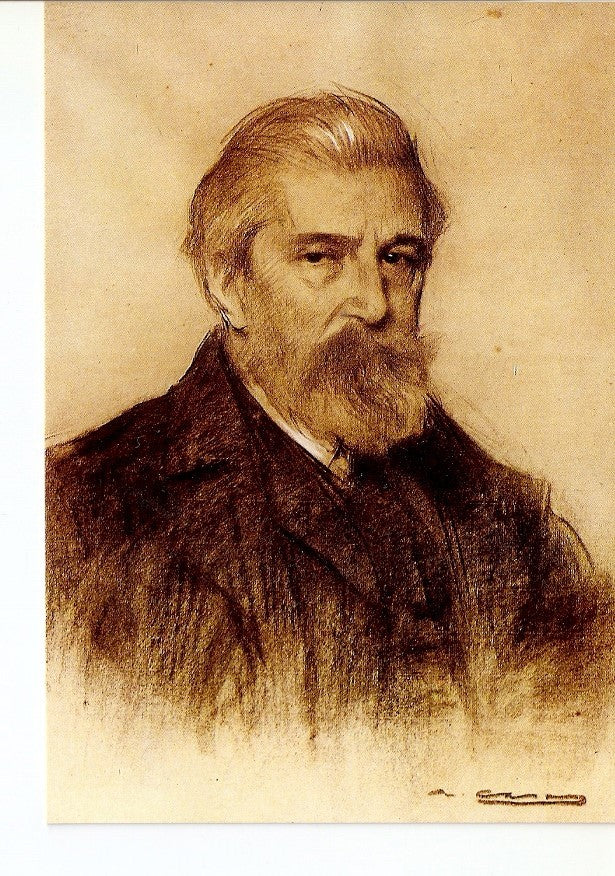 Postal 028140 : Diputacion Provincial de Barcelona, Museo Cau Ferrat. Sitges. Retrato de Santiago Rusiñol por Ramon Casas