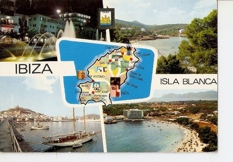 Postal 028154 : Ibiza, Isla Blanca - San Antonio Abad, Arenal de Bertinaitx, Puerto - Santa Eulalia del Rio