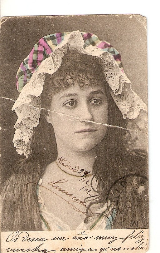 Postal 028172 : Retrato mujer