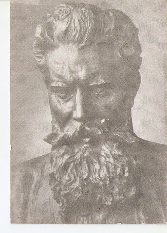 Postal 028190 : Escultura de Wilhelm Conrad Röentgen, descubrido de los RX, Premio Nobel 1901