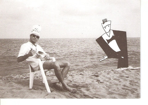 Postal 028218 : Sombre sobre silla en la playa. Melquiades Restaurant