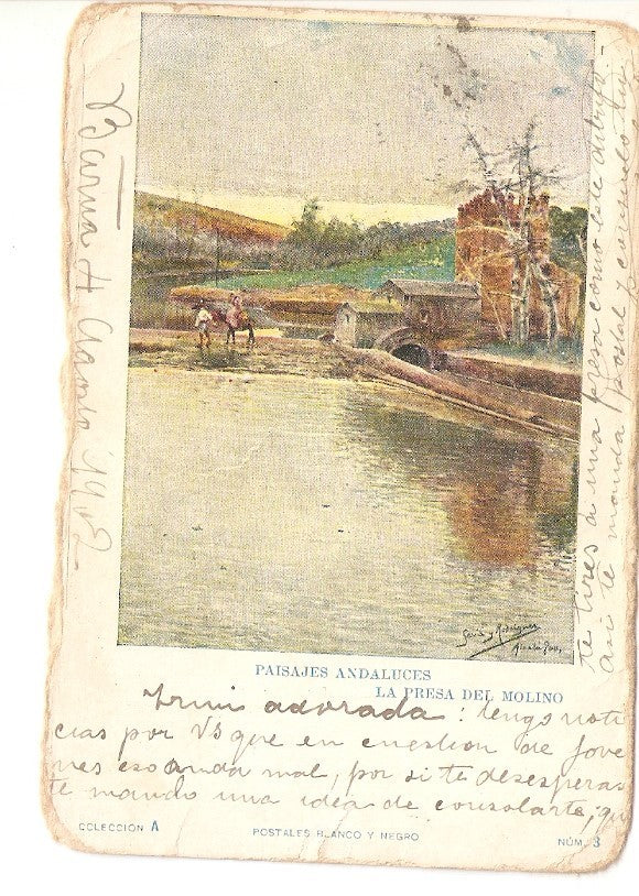 Postal 028294 : Paisajes Andaluces, la Presa del Molino