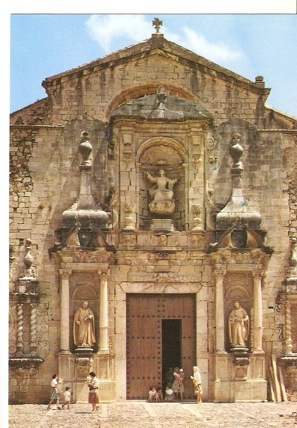 Postal 028301 : Real Monasterio de Poblet, fachada de la iglesia