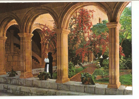 Postal 028302 : Real Monasterio de Poblet, Claustro del locutorio, s. XII - XIV