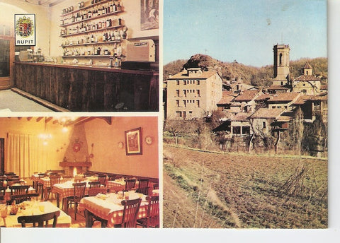 Postal 028303 : Rupit (Barcelona), Bar y Comedor Fonda Estrella