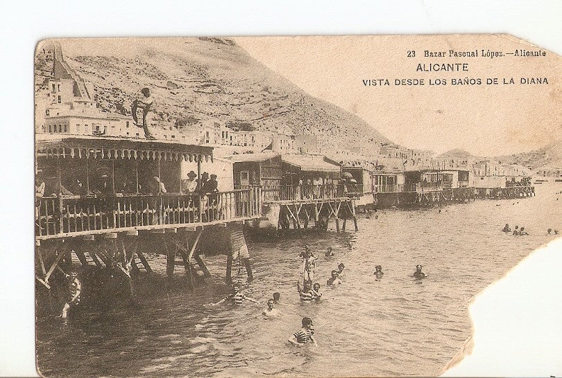 Postal 028329 : Bazar Pasqueal Lopez - Alicante, Vista desde los Baños de la Diana