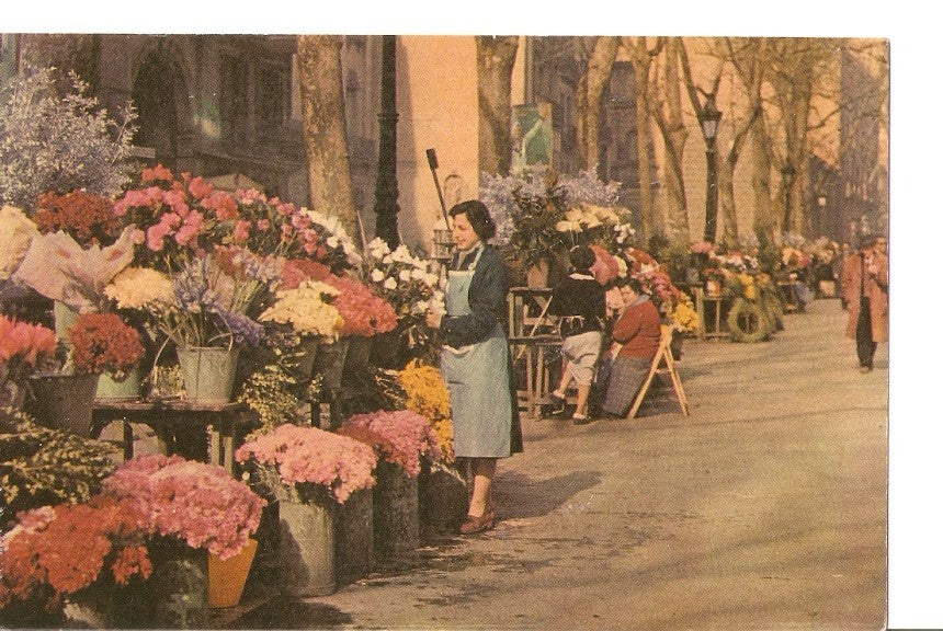 Postal 028429 : Barcelona. Rambla de las Flores