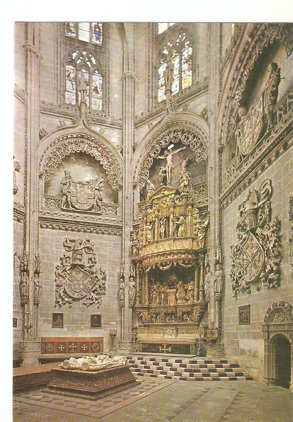 Postal 028432 : Burgos (Catedral), Capilla de los Condestables. Altar Mayor y  Sepulcro