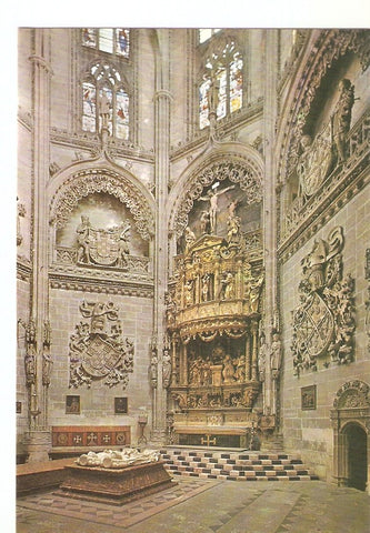 Postal 028432 : Burgos (Catedral), Capilla de los Condestables. Altar Mayor y  Sepulcro