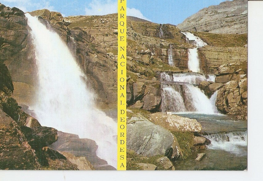 Postal 028442 : Parque Nacional de Ordesa Pirineo Aragones. Cascada y Alto Cotatuero