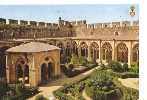 Postal 028456 : Monasterio de Santes Creus, Claustro gotico y Templete