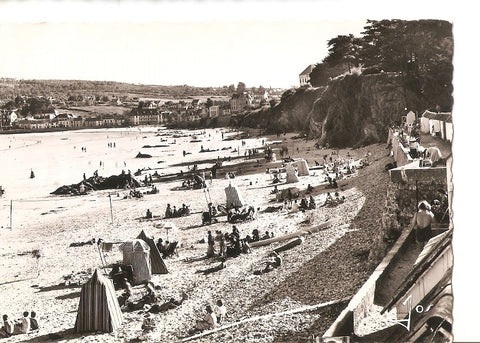 Postal 028529 : Bretagne, Morgat (Finitere), La grande plage cate du port