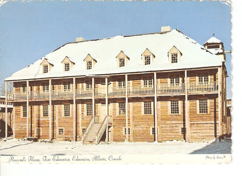 Postal 028558 : Rowands House, Fort Edmonton, Edmonton, Alberta, Canada