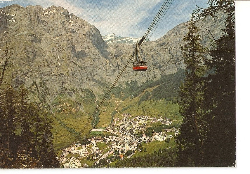 Postal 028566 : Leukerbad, Luftseibahn Leukerbad - Torrent, Albinen (Suisse)