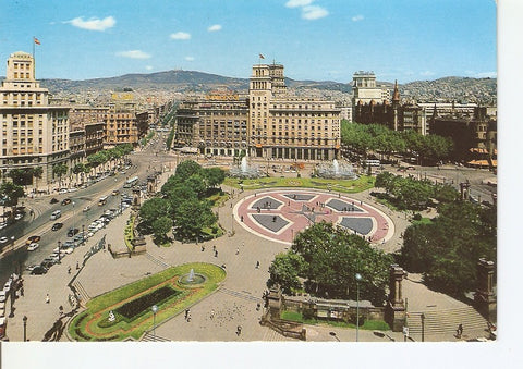 Postal 028573 : Barcelona, Plaza de Cataluña