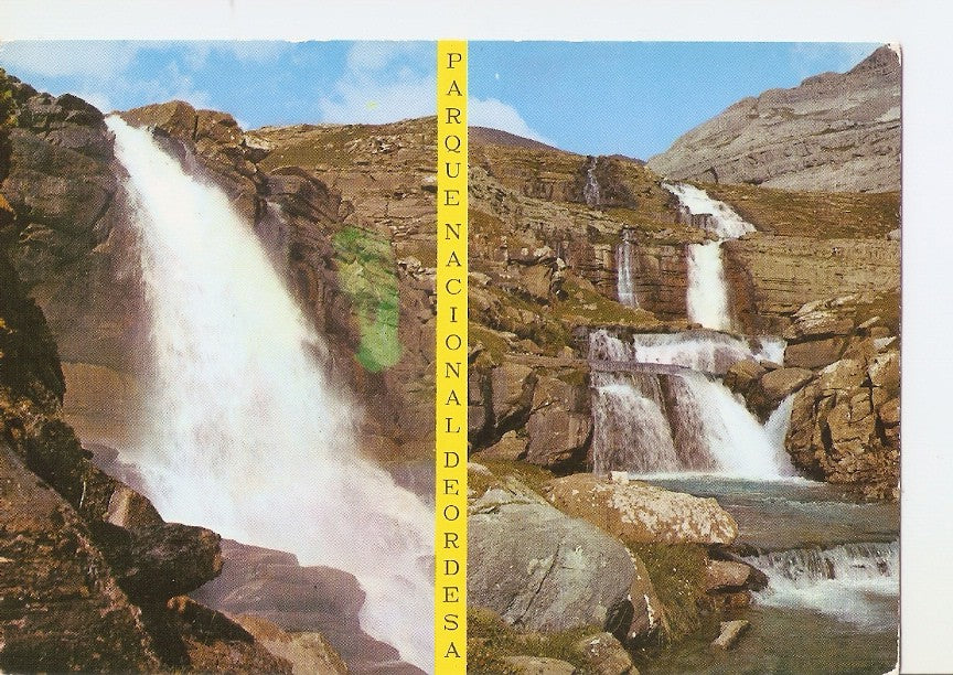 Postal 028614 : Parque Nacional de Ordesa, Pirineo Aragones. Cascada de Cotatuero, Alto Cotatuero