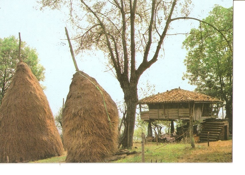 Postal 028639 : Horreo Asturiano, Cerca de Oviedo