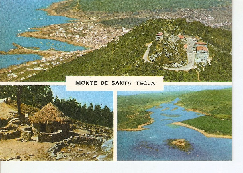 Postal 028682 : La Guardia (Pontevedra). Onte de Santa Tecla. Poblado Celta. Desembocadura del rio Miño