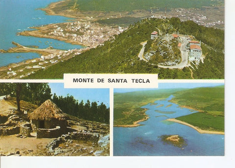 Postal 028682 : La Guardia (Pontevedra). Onte de Santa Tecla. Poblado Celta. Desembocadura del rio Miño