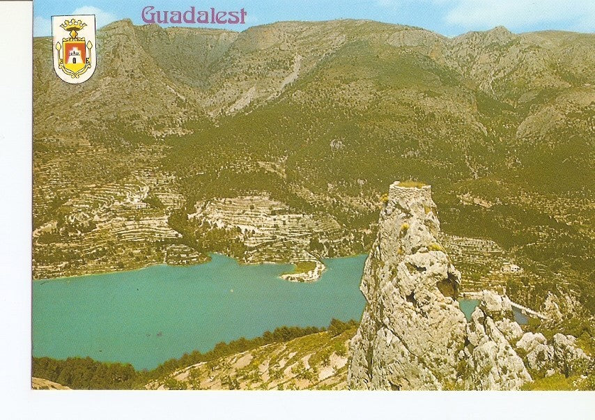 Postal 028683 : Castell de Guadalest (Alicante). Vista del pantano