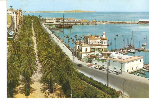 Postal 028686 : Explanada de España y Puerto (Alicante)