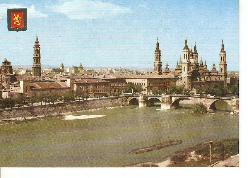 Postal 028727 : Basilica del Pilar y Catedral de la Seo. Zaragoza