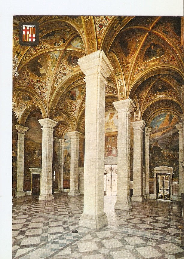 Postal 028734 : Salon de San Jorge, Palacio de la Diputacion. Barrio Gotico - Barcelona