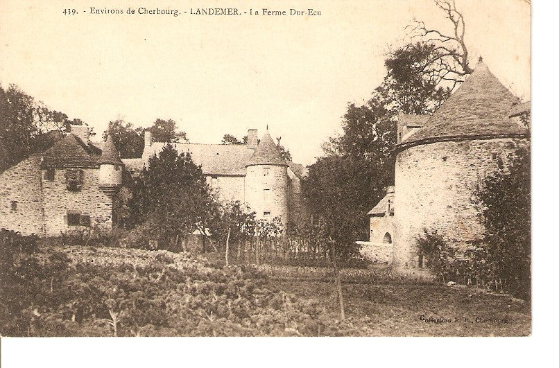 Postal 028807 : Environs de Cherbourg - Landemer. La ferme Dur-Ecu