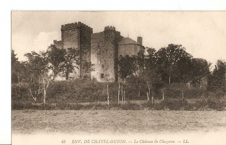 Postal 028809 : Env. De Châtel-Guyon - Le Château de Chazeron