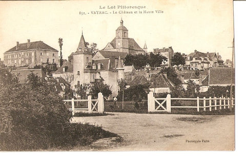 Postal 028812 : Le Lot Pittoresque, Vayrac. Le Château et la Haure Ville