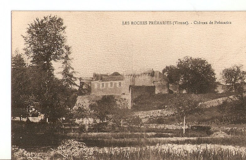 Postal 028818 : Les Roches Premaries (Vienne) - Château de Premaries