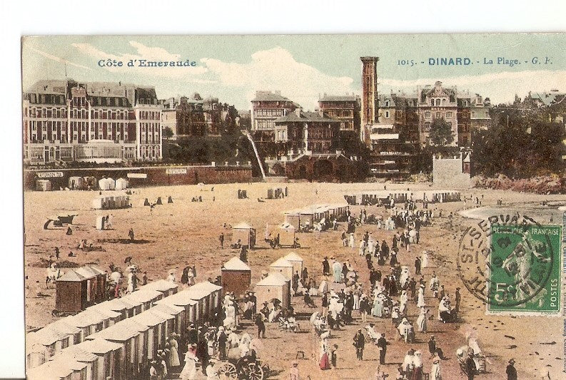 Postal 028821 : Côte dEmeraude, Dinard - La Plage - G.F.