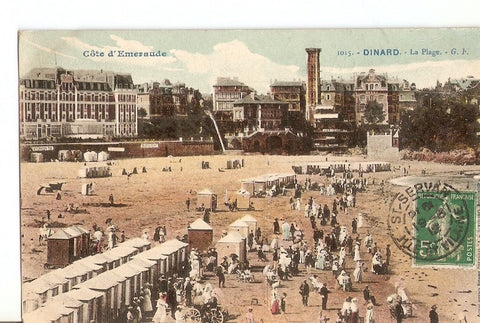 Postal 028821 : Côte dEmeraude, Dinard - La Plage - G.F.