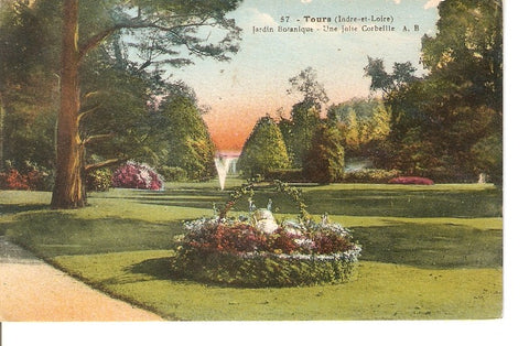 Postal 028828 : Tours (indre-et-Loire), Jardin Botanique - Une Jolte Corbeille A.B.