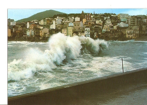 Postal 028851 : Galicia, Rompeolas en la Costa