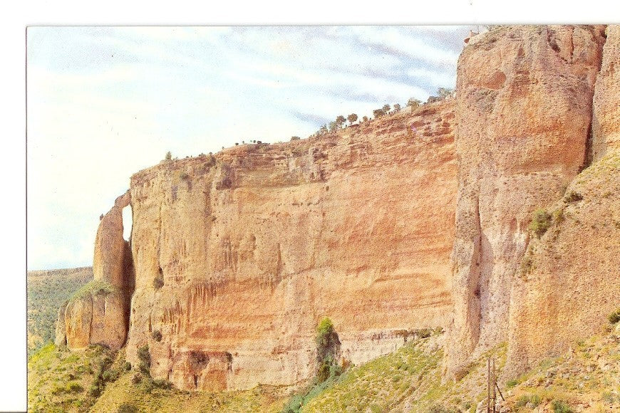 Postal 028881 : Laderas del Tajo: Asa de la Caldera, Ronda (Malaga)