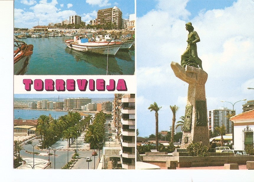 Postal 028886 : Torrevieja (Alicante), diversos aspectos