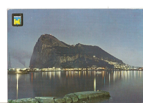 Postal 028896 : La Linea, vista nocturna del Peñon de Gibraltar
