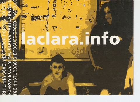 Postal 028901 : laclara.info, web sobre drogues i sexualitat