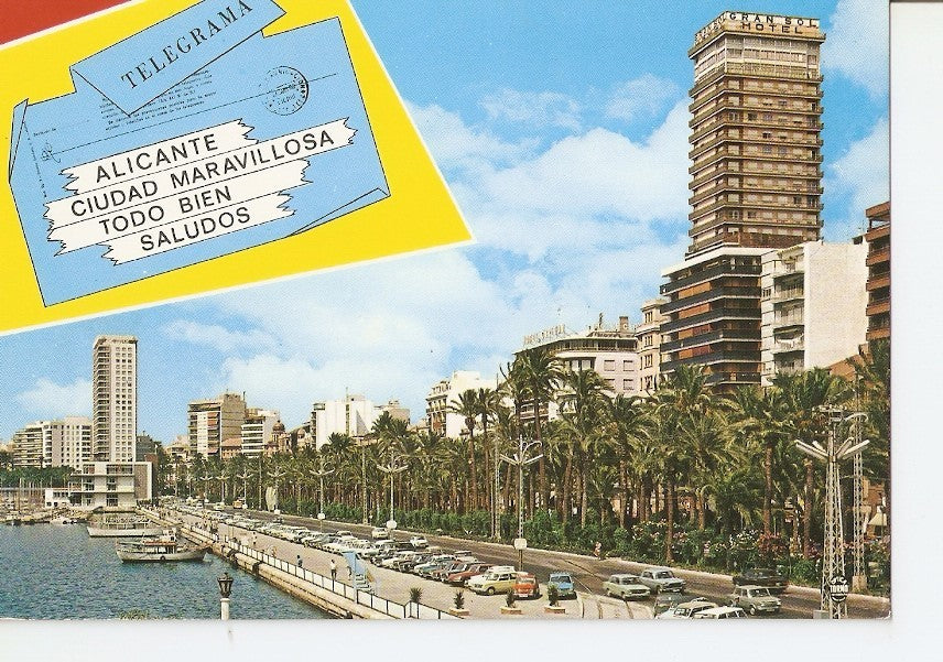 Postal 028912 : Alicante - Explanada de España y Puerto
