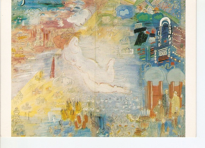 Postal 028928 : Paris - Musee National dArt Moderne, Raoul Dufi, La fee electricite
