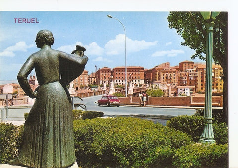 Postal 028935 : Teruel, Monumento a Toral, entrada a la Ciudad