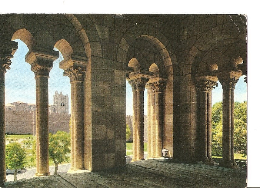 Postal 028941 : Avila. Arcos dela torre de la Basilica de San Vicente